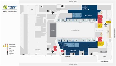 Venue Maps - CFG Bank Arena - Baltimore