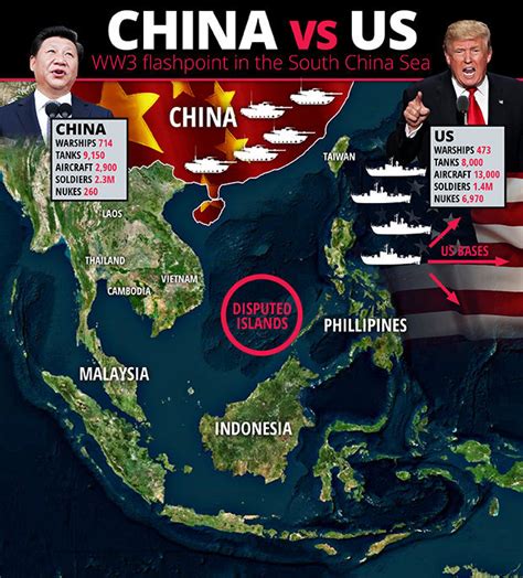 Chinese and US warplanes clash over South China Sea as Donald Trump phones Xi Jinping | Daily Star