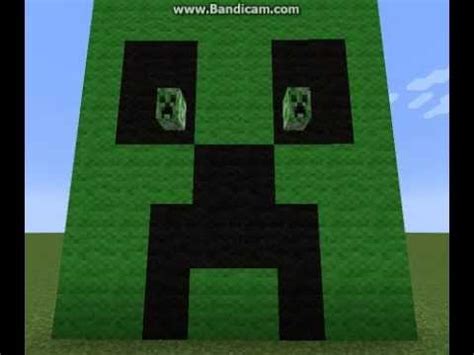 Minecraft Creations: Creeper Head Pixel Art - YouTube