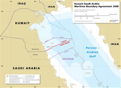 Kuwait maritime claims about baseline, territorial sea, exclusive ...