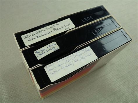 Lot of 3 Beta Betamax Tapes L-500 Video Tape Cartoons Sold As Blank Used - PAL | Video tapes ...