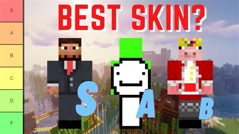 Dream SMP Members Minecraft Skin Tier List - YouTube