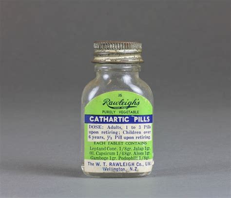 Bottle; Rawleigh's Cathartic Pills; Rawleigh, W. T. Co. Ltd.; 1930-1980 ...