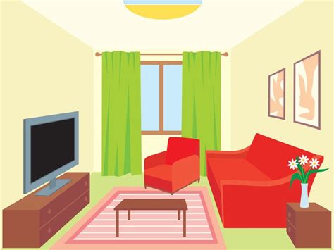 Small Tasks Everyday Will Make a Big Difference – Part 4 the Living Room | Living room vector ...