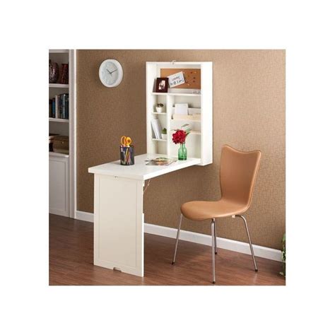 Featuring an ingenious design, this Turrella Wall-Mounted Floating Desk is a great addition to ...