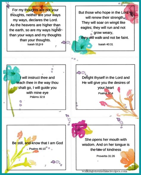 FREE Printable Scripture Cards Perfect for Mother's Day