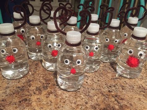 Reindeer mini- water bottles | Water bottle crafts, Kids water bottle ...