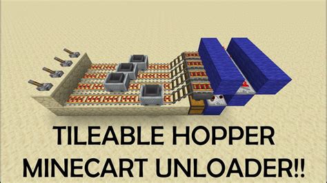 Tileable Hopper Minecart Unloader!! - 1.19+ Compatible (SEE PINNED ...