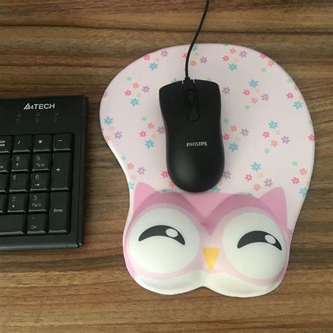 Owl Animal 3D Mouse Pad with Soft Gel - Cute Gaming Decor