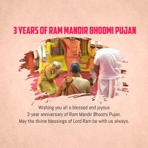 Ram Mandir Bhoomi Pujan images, Photos and poster | Brands.live