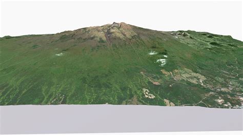 Volcano Hallasan South Korea - 3D Model by clickshop3d