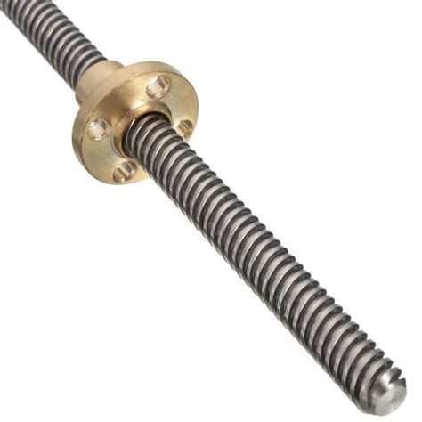 500mm Lead Screw 8mm Thread 2mm Pitch Lead Screw with Copper Nut – Alexnld.com