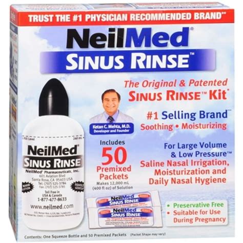 NeilMed Sinus Rinse Kit 1 Each - Walmart.com - Walmart.com