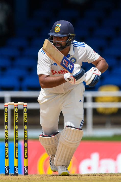 Rohit Sharma seemed untroubled after India were sent into bat ...