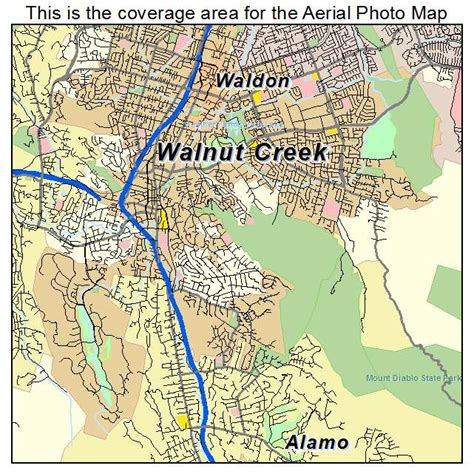 Walnut Creek California Map - Amanda Marigold