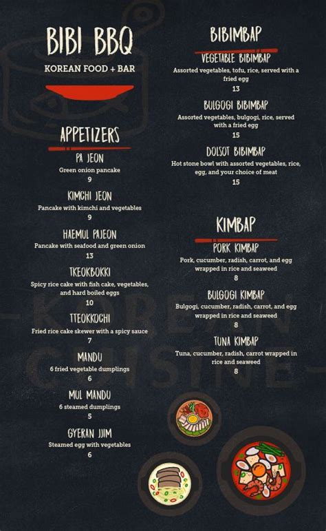 Korean BBQ Menu Design Template by MustHaveMenus