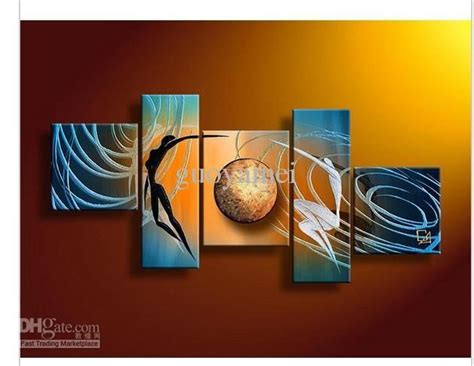 20 Photos Orange and Blue Wall Art