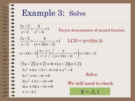 Rational equations