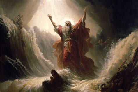 24x36 gallery poster, Moses parting the Red Sea p2 - Walmart.com