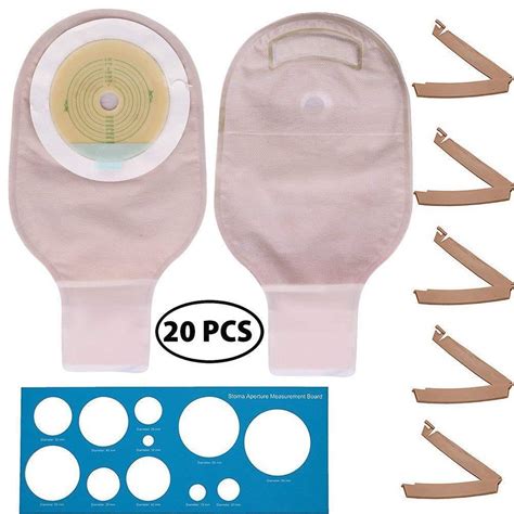 20x Ostomy Bags Durable Supplies w/ Clamps for Colostomy Ileostomy ...