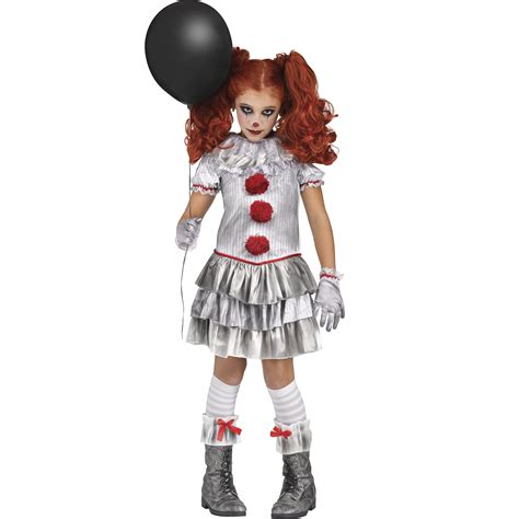 Fun World Girls' Carnevil Clown Halloween Costume, Sizes S-XL - Walmart.com