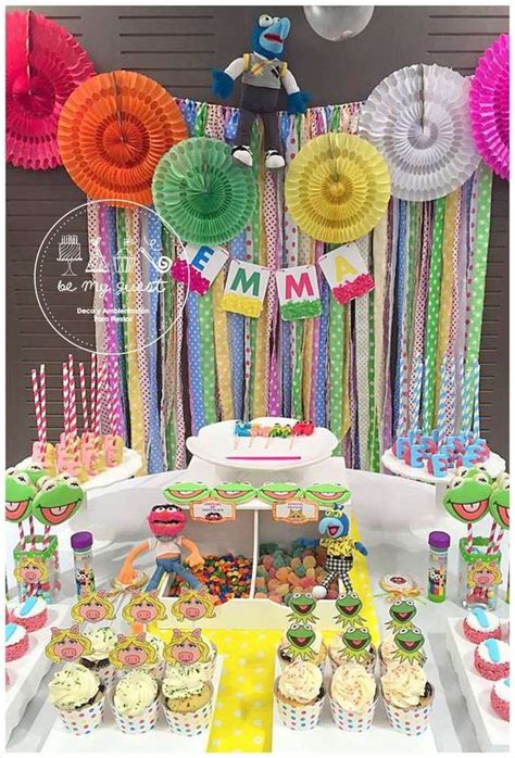 What a colorful Muppets birthday party! See more party ideas at CatchMyParty.com! | Baby ...