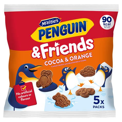 McVitie's Penguin & Friends Cocoa & Orange Flavoured Crunchy Biscuit ...