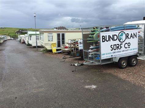 Bundoran Surf Company Surf Lodge: trailer full of surfing gear are ...