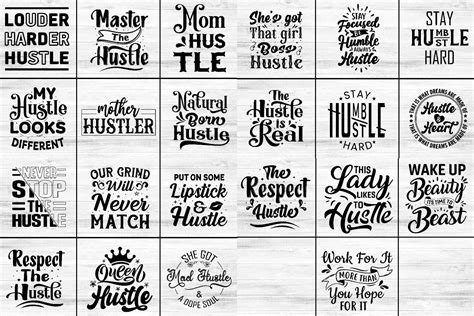 Hustle svg bundle, hustle svg cut file, hustle svgs By Paper Switch | TheHungryJPEG.com