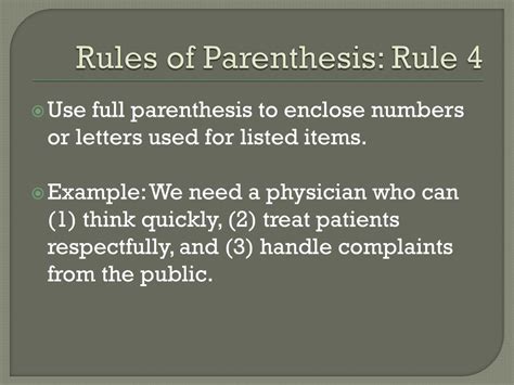 PPT - Parenthesis PowerPoint Presentation, free download - ID:2676240