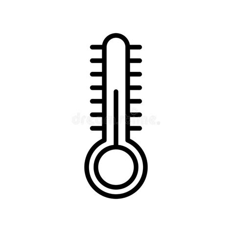 Temperature Icon Vector Sign and Symbol Isolated on White Background, Temperature Logo Concept ...