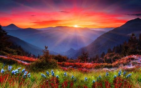 Mountain sunset - Sunsets & Nature Background Wallpapers on Desktop Nexus (Image 1703192)