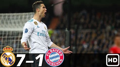 Real Madrid vs Bayern Munich 7-1 - All Goals & Highlights RÉSUMÉ ...