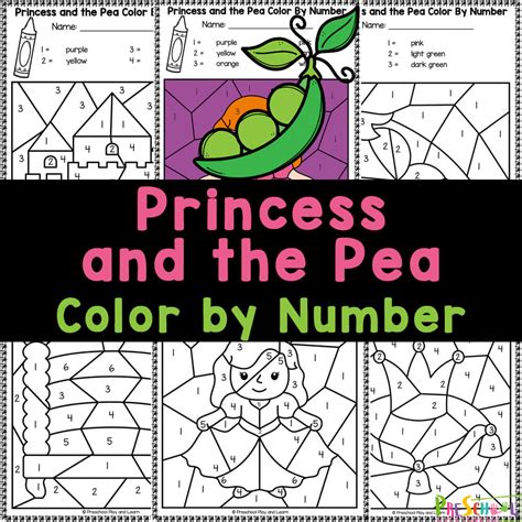 Super cute, FREE printable the princess and the pea worksheets to learn ...