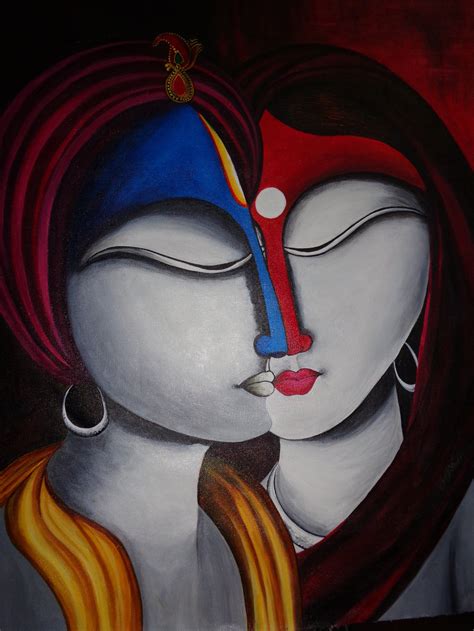 20 Modern Art Paintings Of Radha Krishna