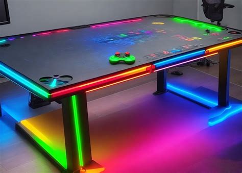 Premium AI Image | RGB gaming table