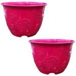 Buy Shopmefast Plastic Fence Planters Flower Pots (Pack Of 2) Online at Best Prices in India ...