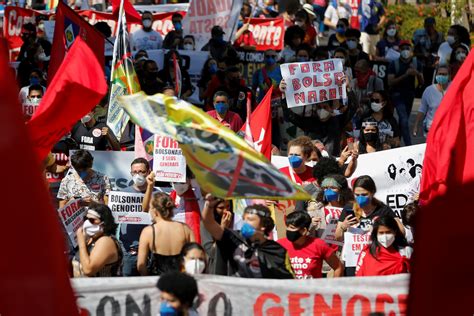 Brazilians protest Bolsonaro’s role in half a million COVID-19 deaths ...