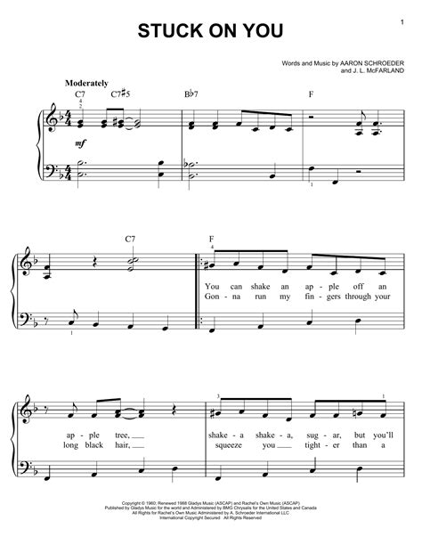 Stuck On You | Sheet Music Direct