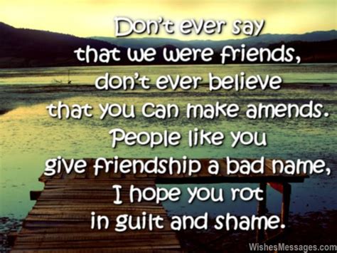 Sad Friendship Quotes: I Hate You Messages for Friends – WishesMessages.com