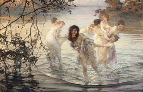 Paul Emile Chabas Dancing Nymphs Art Print | CANVASTAR