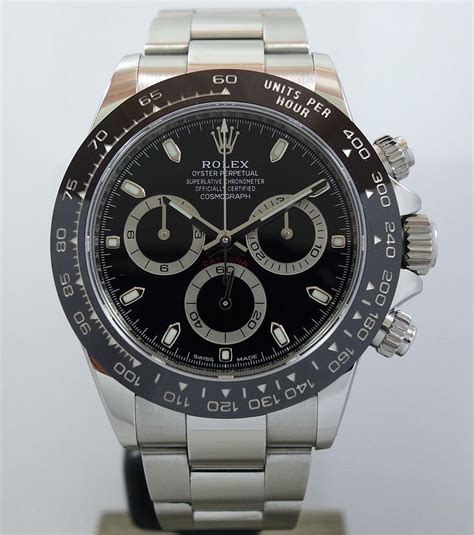 ROLEX DAYTONA CERAMIC 116500LN STEEL Black-Dial Box & Card 2020