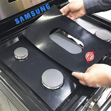 Stove Protector Liners Compatible with Samsung Stoves, Samsung Gas Ranges - Customized - Easy ...