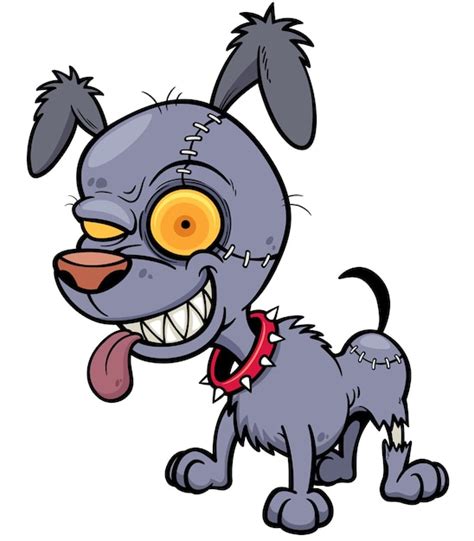 Premium Vector | Cartoon dog zombie