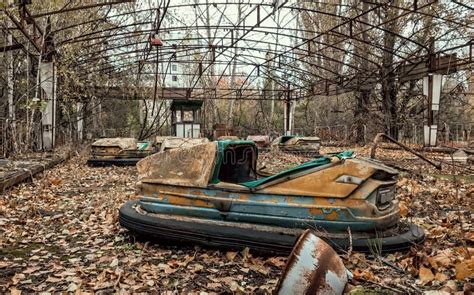 Abandoned Amusement Park in Chernobyl Ukraine Stock Image - Image of ...