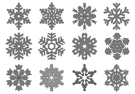 Snowflake Vector Pack - Download Free Vector Art, Stock Graphics & Images