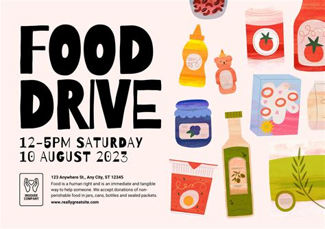 Food Drive Poster Ideas