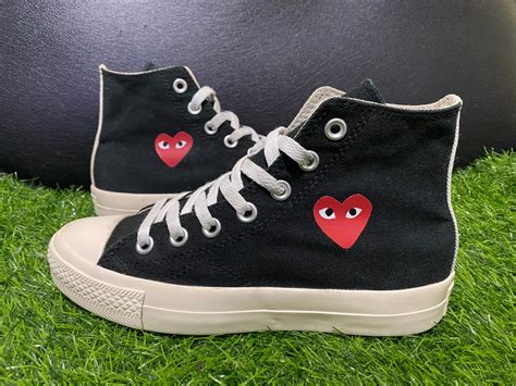 CDG X CONVERSE MINI HEART, Women's Fashion, Footwear, Sneakers on Carousell