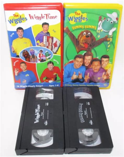 THE WIGGLES VHS LOT (OF 2) Wiggle Time Yummy Yummy Clamshell '90s Lyrick Songs $18.40 - PicClick CA