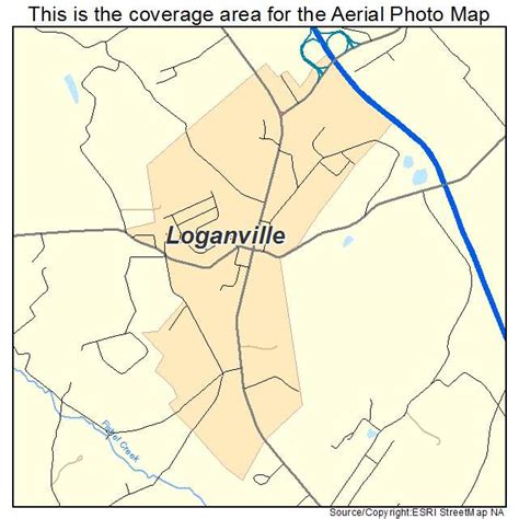 Aerial Photography Map of Loganville, PA Pennsylvania